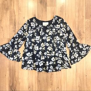 Anthropologie Moon River Azalea Top XS